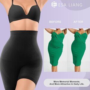 Esa Liang Women Shapewear Tummy Control High Waisted Body Shaper Shorts Girdles